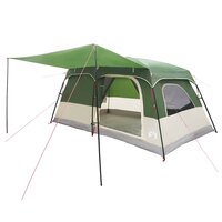 Gezinstent met dak Groen 420 x 305 x 200 cm Polyester en staal 2