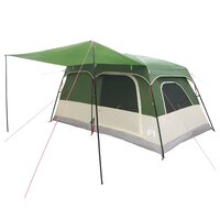 Gezinstent met dak Groen 420 x 305 x 200 cm Polyester en staal 3