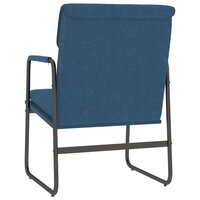 Loungestoel 55x64x80 cm stof blauw 5