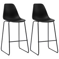 3-delige Barset kunststof zwart 5