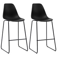 3-delige Barset kunststof zwart 6