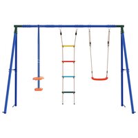 Buiten Schommelset Meerkleurig 263 x 185 x 185 cm Staal en PE 4