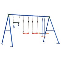 Buiten Schommelset Meerkleurig 330 x 185 x 185 cm Staal en PE 6