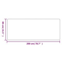 Tapijtloper 80x200 cm sisal-look platina 6