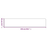 Tapijtloper 50x250 cm sisal-look zandkleurig 6