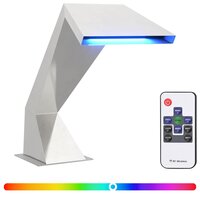 Zwembadwaterval met RGB-LEDs Roestvrij staal 63,5 x 29 x 51 cm 3