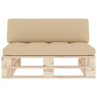 Tuinmiddenbank pallet ge&iuml;mpregneerd grenenhout 3