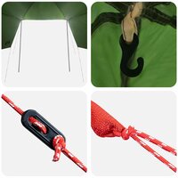 Autotent met dak Groen 308 x 215 x 220 cm Polyester en staal 8