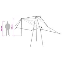 Autotent met dak Groen 350 x 250 cm Polyester en staal 11
