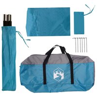 Autotent met dak Blauw 350 x 250 cm Polyester en staal 7