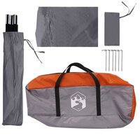 Autotent Grijs en Oranje 350 x 250 cm Polyester en staal 7
