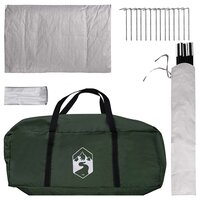 Huisje Tent met dak Legergroen 210 x 210 x 138 cm Polyester 9