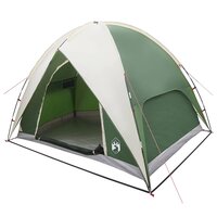 Camping Tent met Regenhoes Waterdicht Groen 245 x 245 x 149 cm 2
