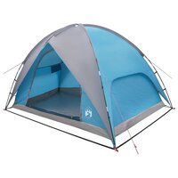 Camping Tent met Regenhoes Waterdicht Blauw 245 x 245 x 149 cm 2
