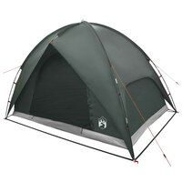 Camping Tent met Regenhoes Waterdicht Koepel Legergroen 4