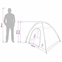 Kamperen tent met dak met luchtopening Groen 190 x 140 x 105 cm 12