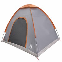 Kamperen tent met dak Grijs en Oranje 190 x 140 x 105 cm 3