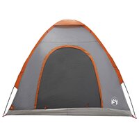 Kamperen tent met dak Grijs en Oranje 190 x 140 x 105 cm 4