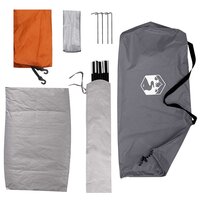 Kamperen tent met dak Grijs en Oranje 190 x 140 x 105 cm 9