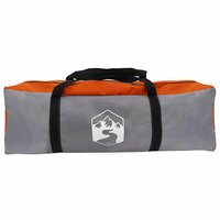 Huisje Tent Grijs en Oranje 4-persoons Polyester en staal 8