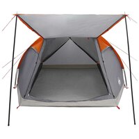 Huisje Tent Grijs en Oranje 6-persoons Polyester en staal 4