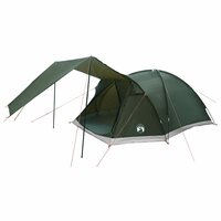 Huisje Tent met dak Leger groen 6-persoons Polyester en staal 2