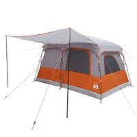 Gezinstent met dak Grijs en Oranje 320 x 210 x 180 cm Polyester 3