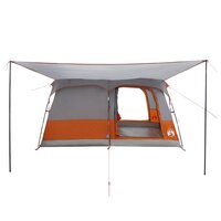 Gezinstent met dak Grijs en Oranje 320 x 210 x 180 cm Polyester 4