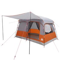 Gezinstent met dak Grijs en Oranje 380 x 260 x 190 cm Polyester 2