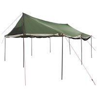 Gezinstent met dak Groen 450 x 400 x 265 cm Polyester en staal 4