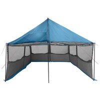 Gezinstent met dak Blauw 450 x 400 x 265 cm Polyester en staal 6