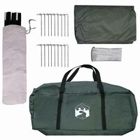 Gezinstent Leger groen 450 x 400 x 265 cm Polyester en staal 9