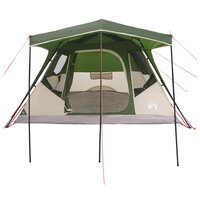 Gezinstent met dak Groen 305 x 275 x 190 cm Polyester en staal 4