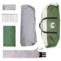 Gezinstent met dak Groen 305 x 275 x 190 cm Polyester en staal 9