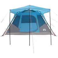 Gezinstent met dak Blauw 305 x 275 x 190 cm Polyester en staal 5
