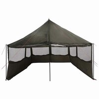Gezinstent Bruin grijs 450 x 400 x 265 cm Polyester en staal 5