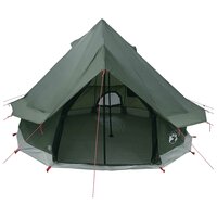 Tipi Tent met dak Legergroen 250 x 250 cm Polyester en staal 4