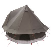 Tipi Tent met dak Bruin Grijs 250 x 250 cm Polyester en staal 5
