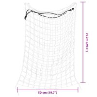 Hooinetten 2 st 75x50 cm rond polypropeen wit 9