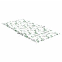 Stoelkussens 2 st lage rug stof bladpatroon 6