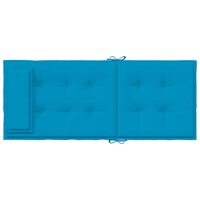 Stoelkussens 2 st hoge rug oxford stof lichtblauw 7