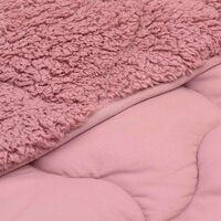 Zomer Dekbed Roze 140 x 220 cm Microfiber en Teddy fleece 5