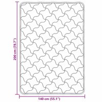 Zomer Dekbed Roze 140 x 220 cm Microfiber en Teddy fleece 10