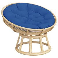 Zitkussen rond &Oslash; 100x11 cm oxford stof koningsblauw 3
