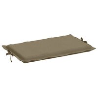 Ligbedkussen 186x58x4 cm stof gem&ecirc;leerd taupe 5