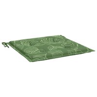 Stoelkussens 2 st bladpatroon 50x50x4 cm stof 5