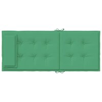 Stoelkussens 2 st hoge rug oxford stof groen 7