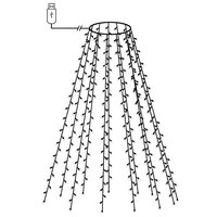 Kerstboomverlichting met 150 LED&amp;apos;s koudwit net 150 cm 3