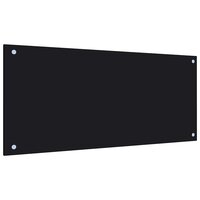 Spatscherm keuken 90x40 cm gehard glas zwart 5