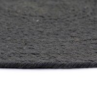 Placemats 4 st rond 38 cm katoen effen donkergrijs  4